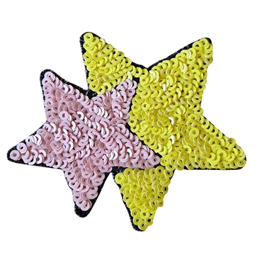 strygemærke-stjerner-gul-lyserød-palietter